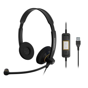 EPOS Sennheiser SC 60 USB ML Duo Kablolu UC Kulak Üstü...
