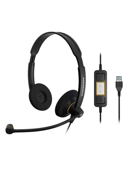 EPOS Sennheiser SC 60 USB ML Duo Kablolu UC Kulak Üstü Kulaklık