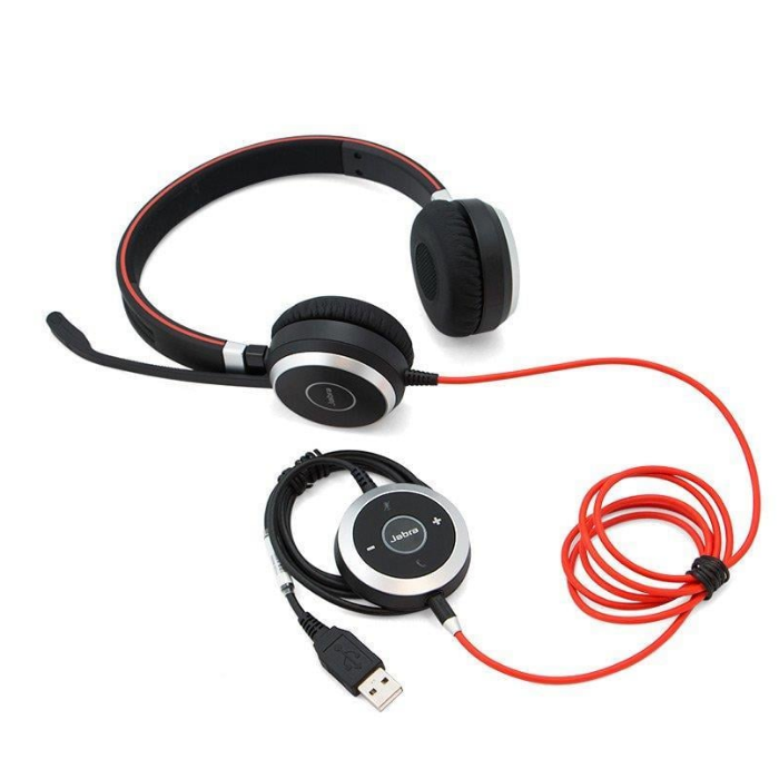 Jabra Evolve 40 Duo USB NC MS Kulak Üstü Kulaklık (Jabra Türkiye Garantili)