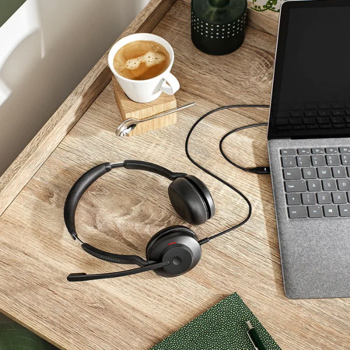 Jabra Evolve2 30 Duo Usb-C Ms Kablolu Kulak Üstü Kulaklık