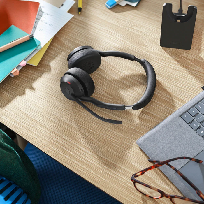 Jabra Evolve2 55 Duo Link380a Ms Kablosuz Kulak Üstü Kulaklık