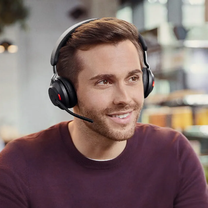 Jabra Evolve2 65 Flex Duo USB-C MS Kablosuz Şarjlı Kulak Üstü Kulaklık